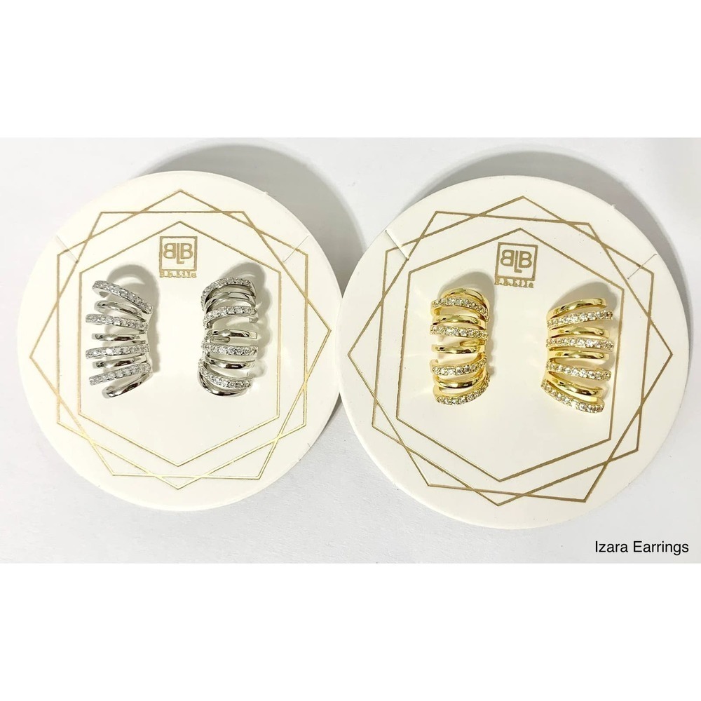 Izara Ear Stud Climbers - Gold